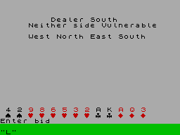 Bridge Tutor Beginners screenshot 2 for ZX Spectrum